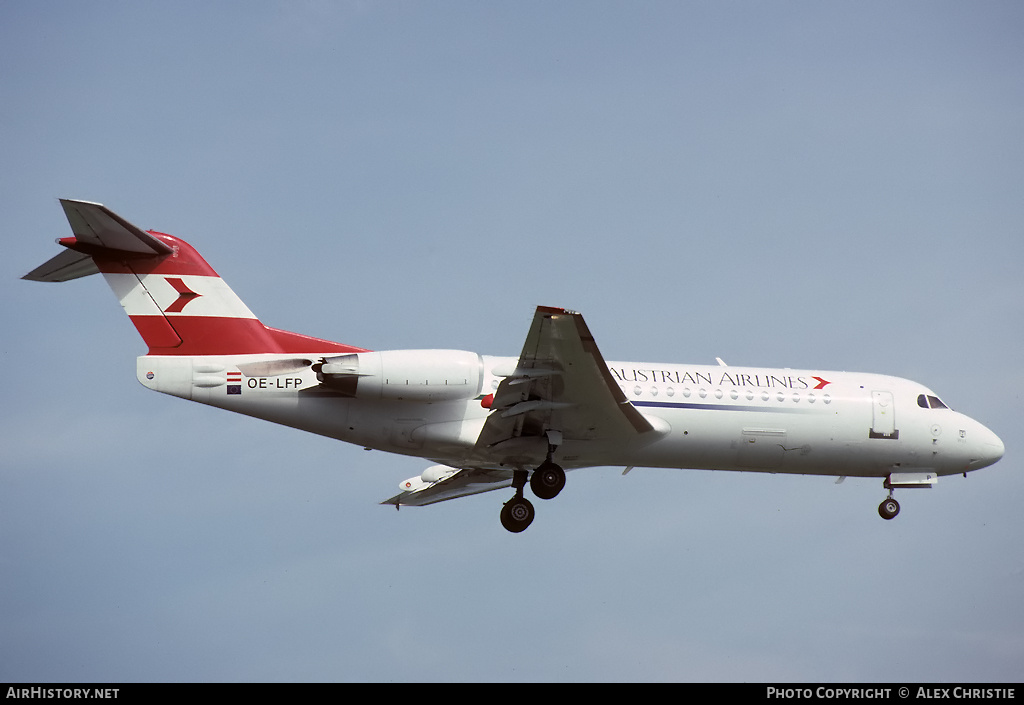 Aircraft Photo of OE-LFP | Fokker 70 (F28-0070) | Austrian Airlines | AirHistory.net #148983