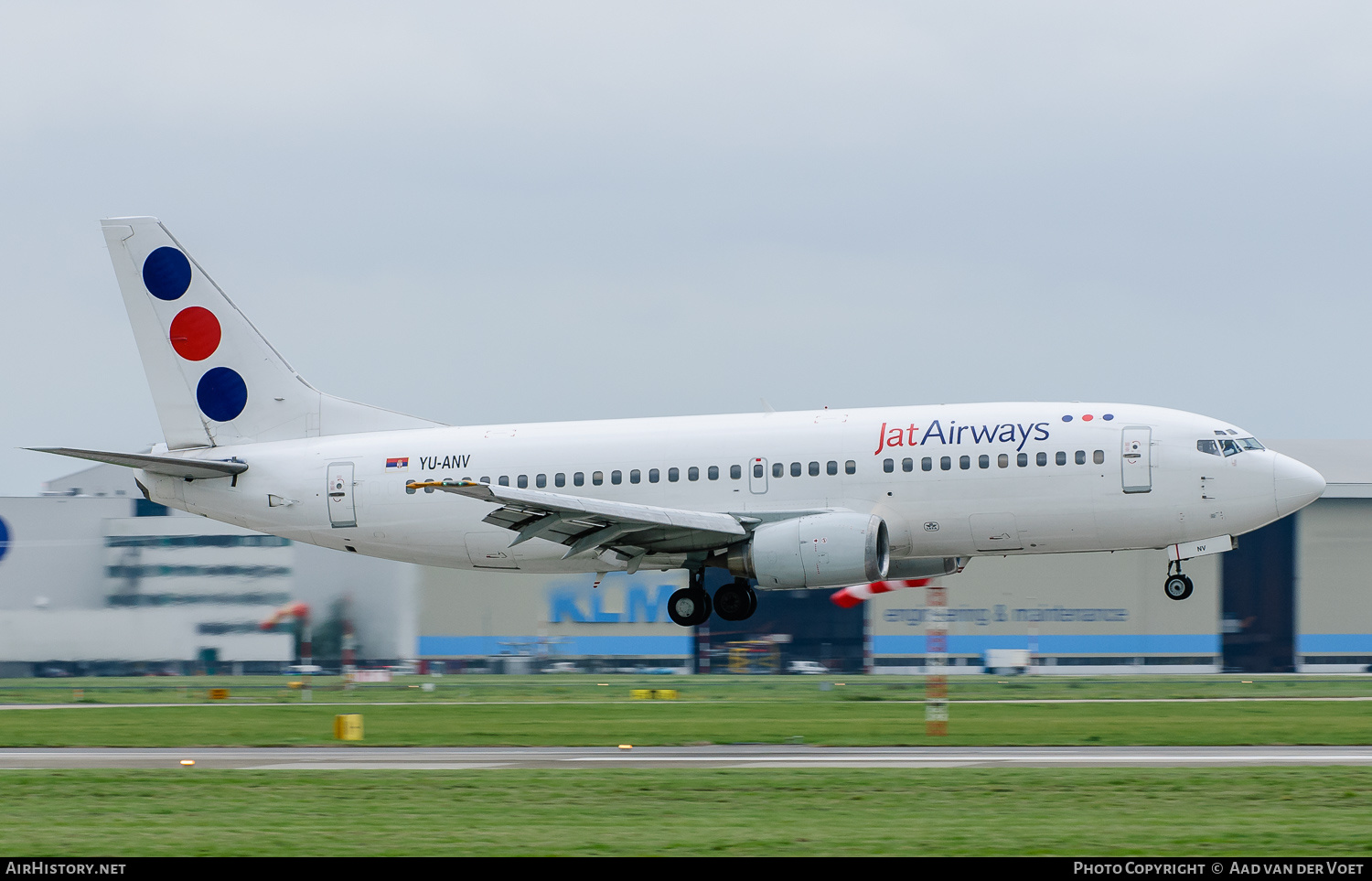 Aircraft Photo of YU-ANV | Boeing 737-3H9 | Jat Airways | AirHistory.net #148985