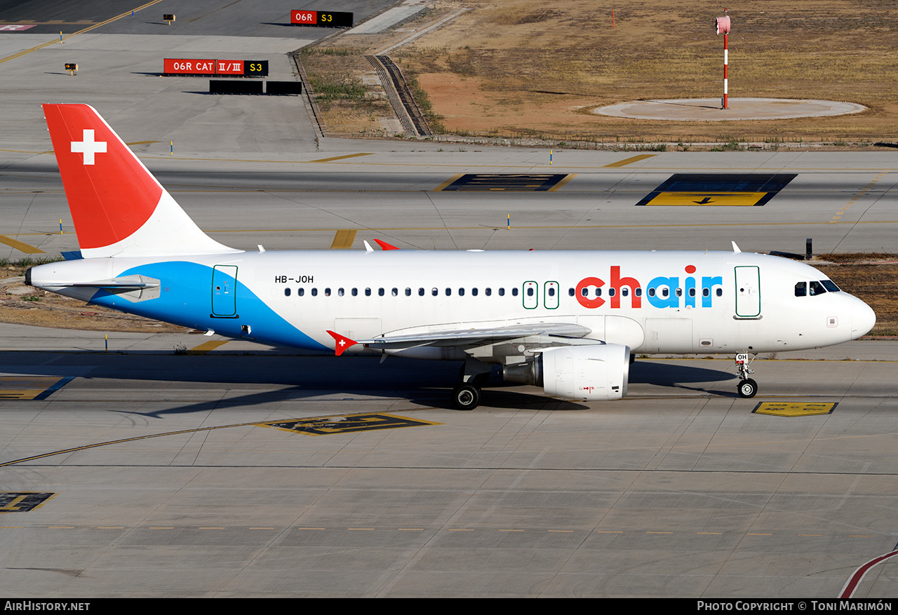 Aircraft Photo of HB-JOH | Airbus A319-112 | Chair Airlines | AirHistory.net #149014
