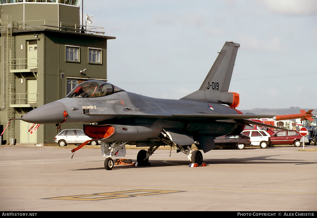 Aircraft Photo of J-019 | General Dynamics F-16A Fighting Falcon | Netherlands - Air Force | AirHistory.net #149041