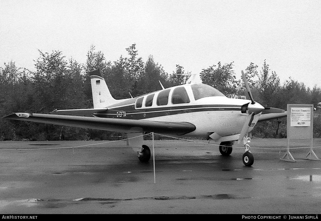 Aircraft Photo of D-EFTA | Beech A36 Bonanza 36 | AirHistory.net #149043