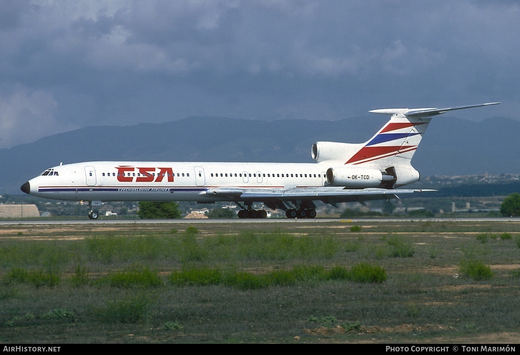 Aircraft Photo of OK-TCD | Tupolev Tu-154M | ČSA - Československé Aerolinie - Czechoslovak Airlines | AirHistory.net #149113