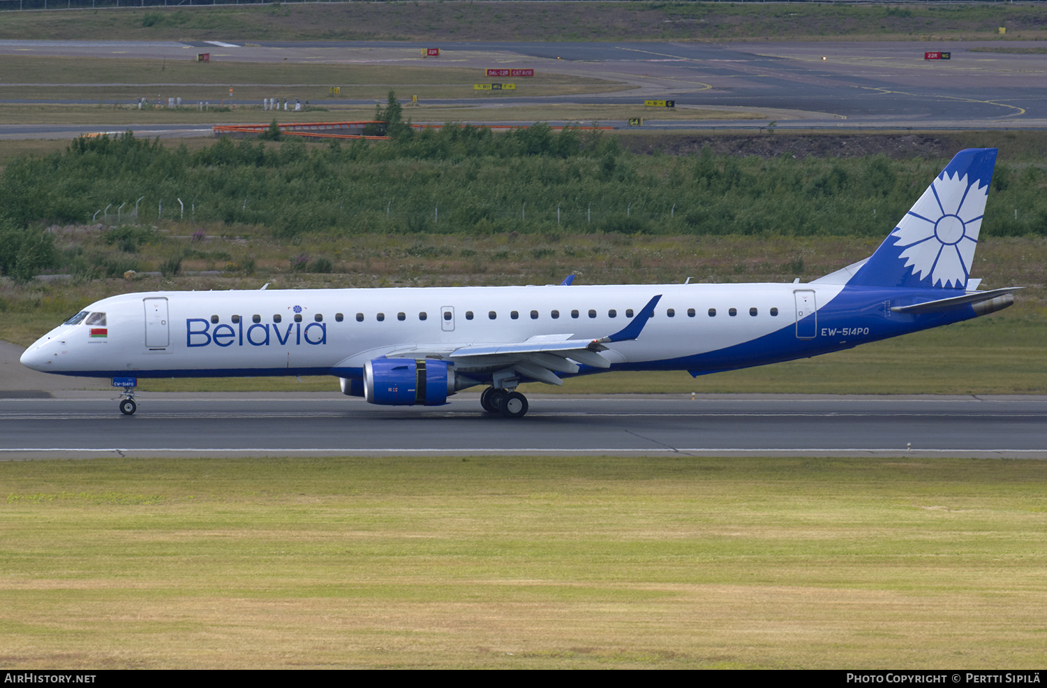 Aircraft Photo of EW-514PO | Embraer 195LR (ERJ-190-200LR) | Belavia | AirHistory.net #149136