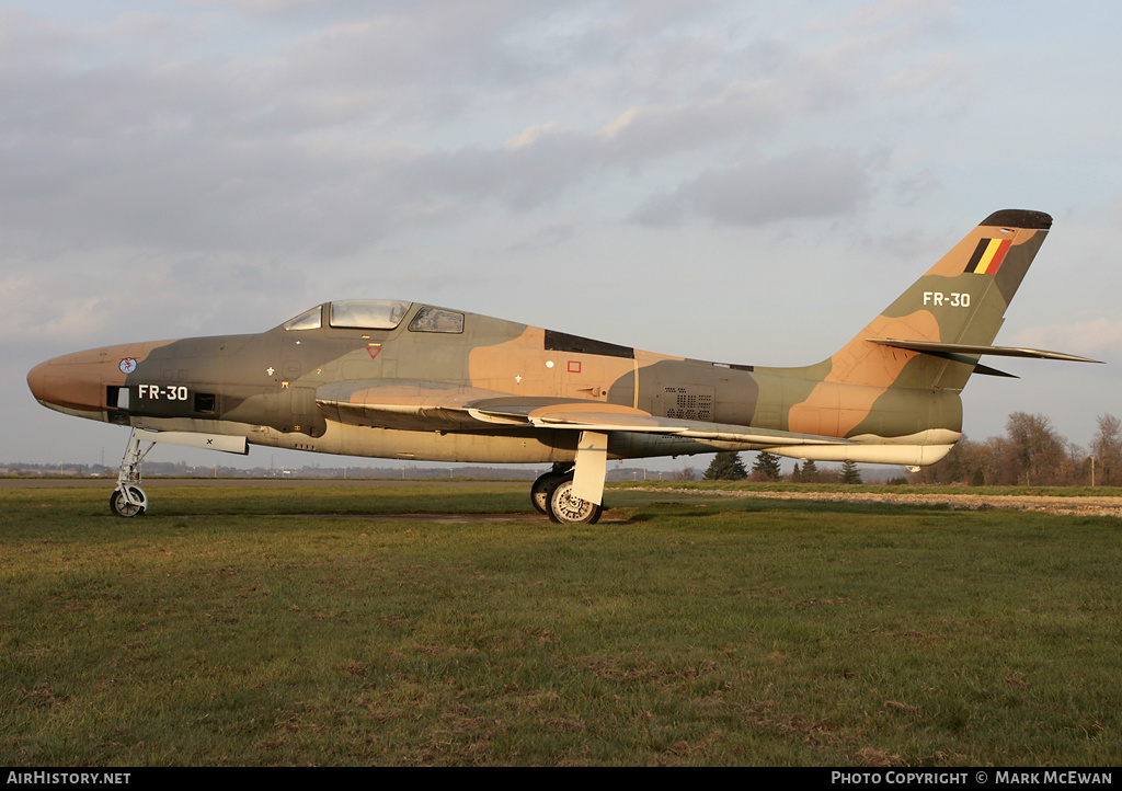 Aircraft Photo of FR-30 | Republic RF-84F Thunderflash | Belgium - Air Force | AirHistory.net #149218