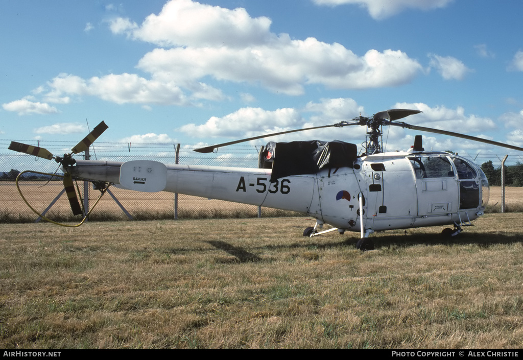 Aircraft Photo of A-536 | Sud SE-3160 Alouette III | Netherlands - Air Force | AirHistory.net #149234