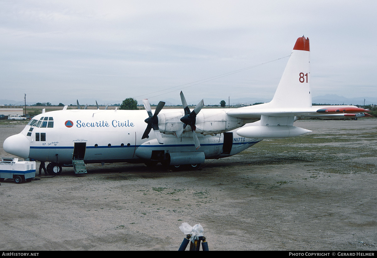 Aircraft Photo of N117TG | Lockheed C-130A Hercules (L-182) | Sécurité Civile | AirHistory.net #149252