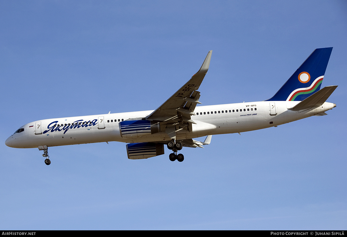 Aircraft Photo of VP-BFG | Boeing 757-256 | Yakutia Airlines | AirHistory.net #149267