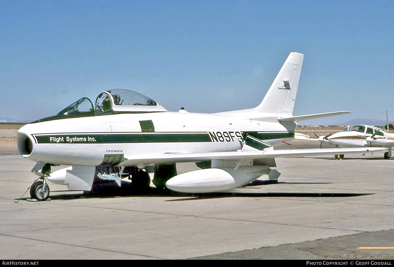 Aircraft Photo of N89FS | Canadair CL-13B Sabre 6 | Flight Systems | AirHistory.net #149305