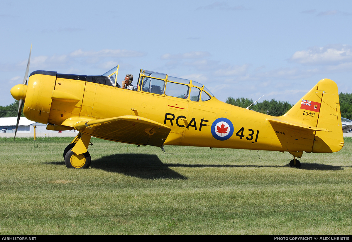 Aircraft Photo of N7431 / NX7431 / 20431 | North American T-6J Harvard Mk IV | Canada - Air Force | AirHistory.net #149330