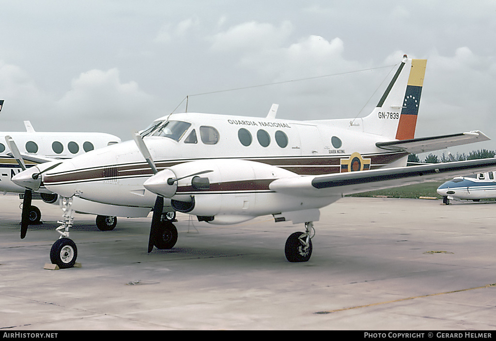 Aircraft Photo of GN-7839 | Beech E90 King Air | Venezuela - Guardia Nacional | AirHistory.net #149339