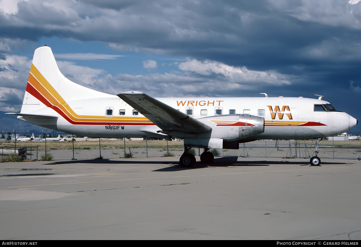 Aircraft Photo of N861FW | Convair 640 | Wright Air Lines | AirHistory.net #149342