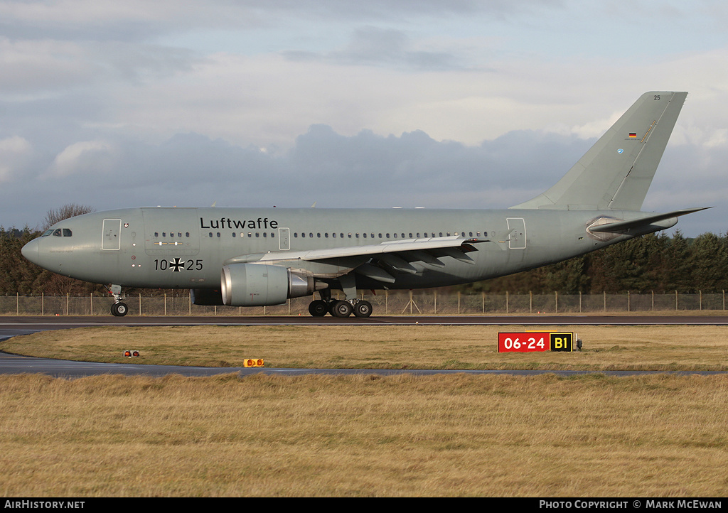 Aircraft Photo of 1025 | Airbus A310-304/MRTT | Germany - Air Force | AirHistory.net #149362