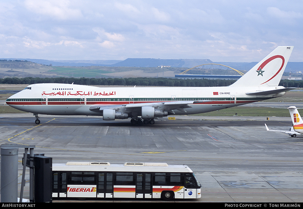 Aircraft Photo of CN-RME | Boeing 747-2B6BM | Royal Air Maroc - RAM | AirHistory.net #149423