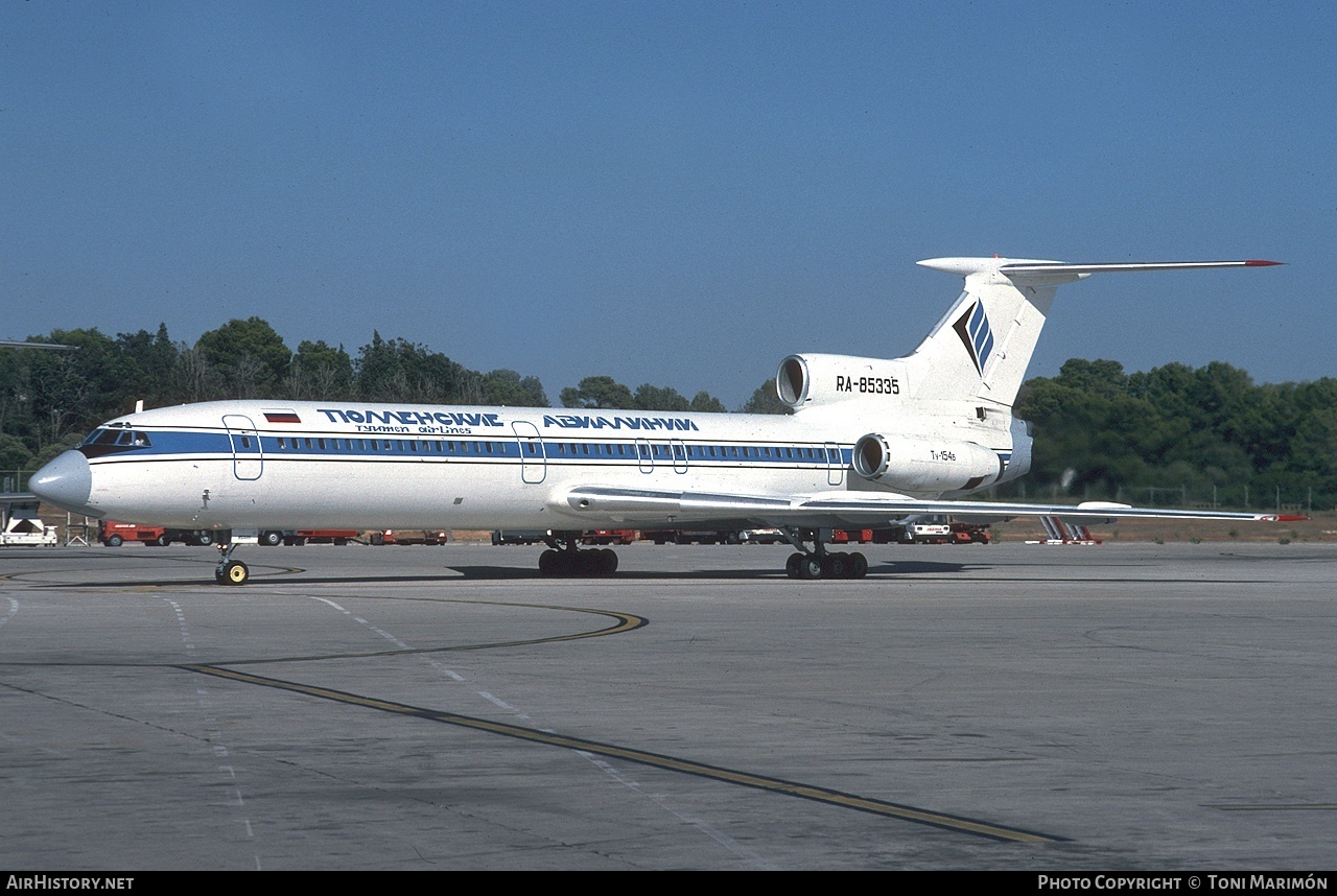 Aircraft Photo of RA-85335 | Tupolev Tu-154B-2 | Tyumen Airlines | AirHistory.net #149425