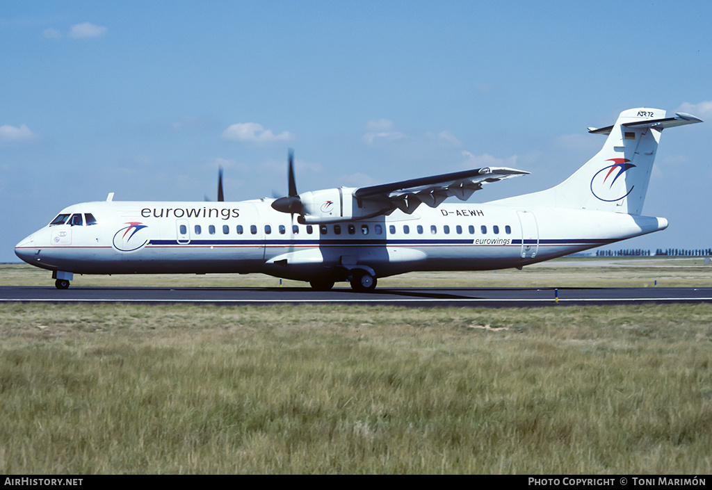Aircraft Photo of D-AEWH | ATR ATR-72-212 | Eurowings | AirHistory.net #149426
