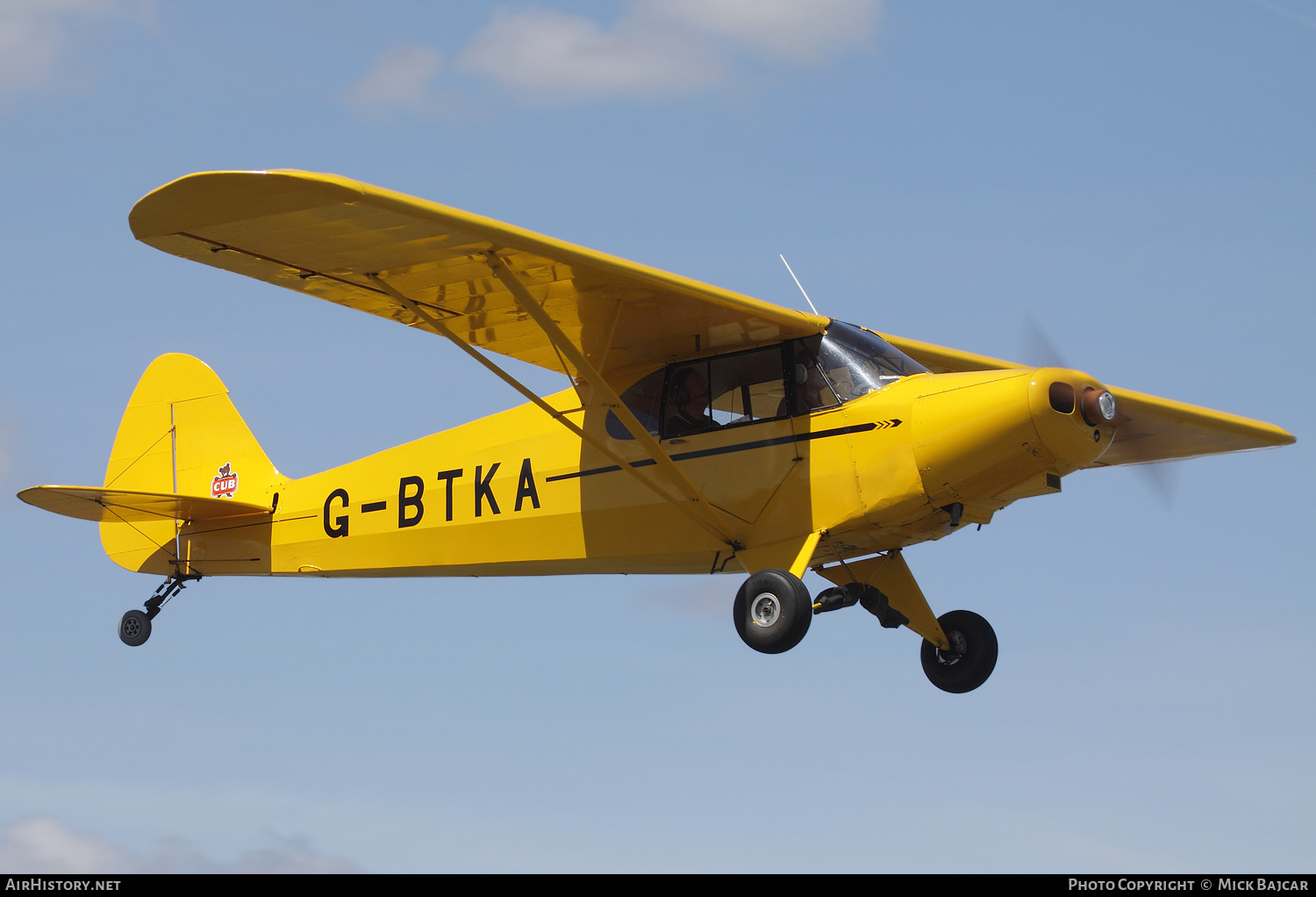 Aircraft Photo of G-BTKA | Piper J-5A Cub Cruiser | AirHistory.net