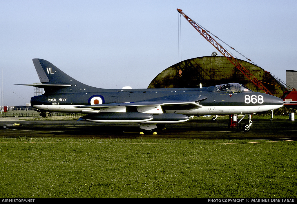 Aircraft Photo of WT744 | Hawker Hunter GA11 | UK - Navy | AirHistory.net #149479