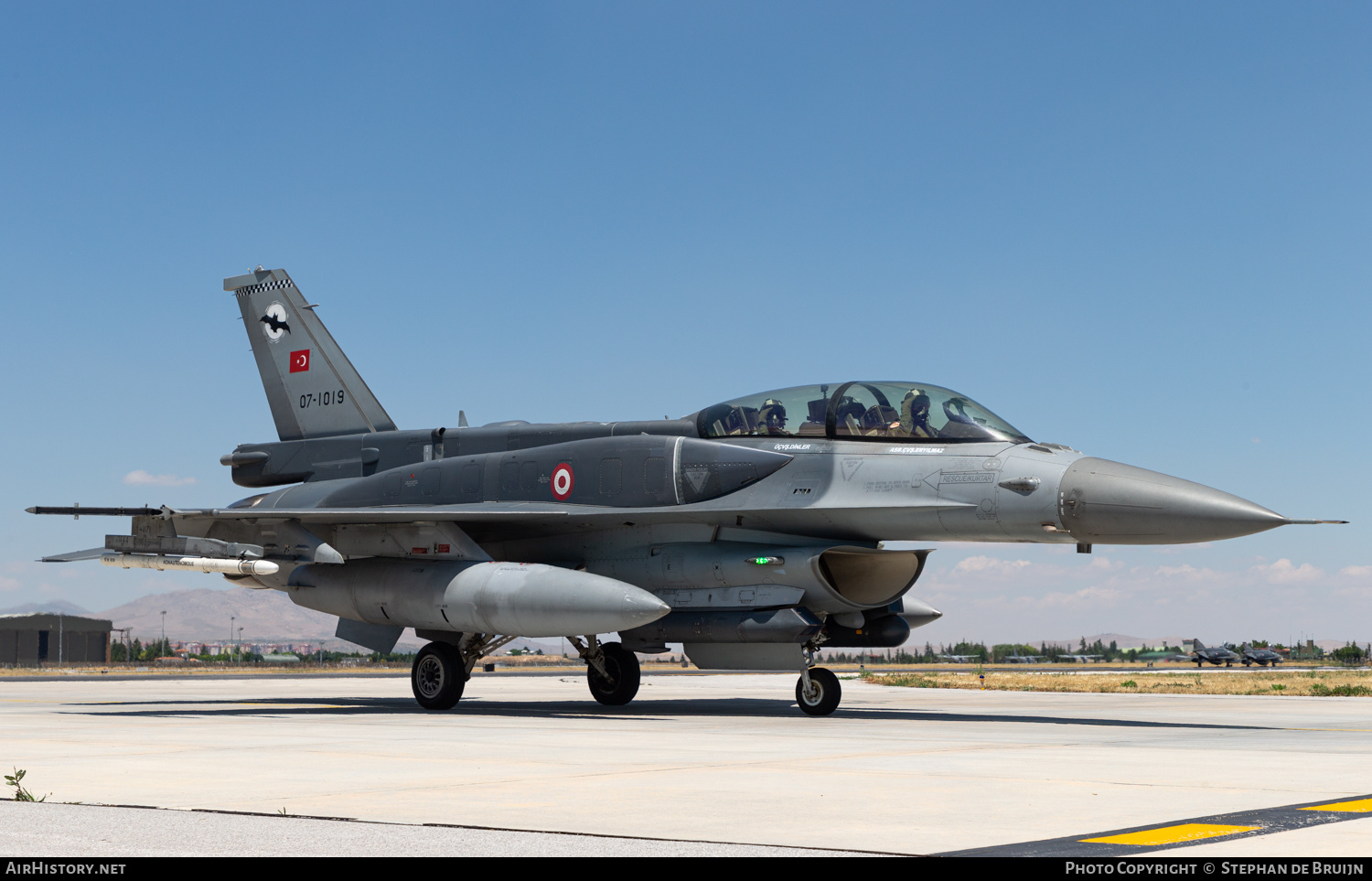 Aircraft Photo of 07-1019 | Lockheed Martin F-16D Fighting Falcon | Turkey - Air Force | AirHistory.net #149488