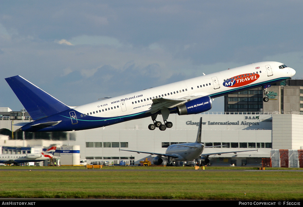 Aircraft Photo of G-WJAN | Boeing 757-21K | MyTravel Airways | AirHistory.net #149505