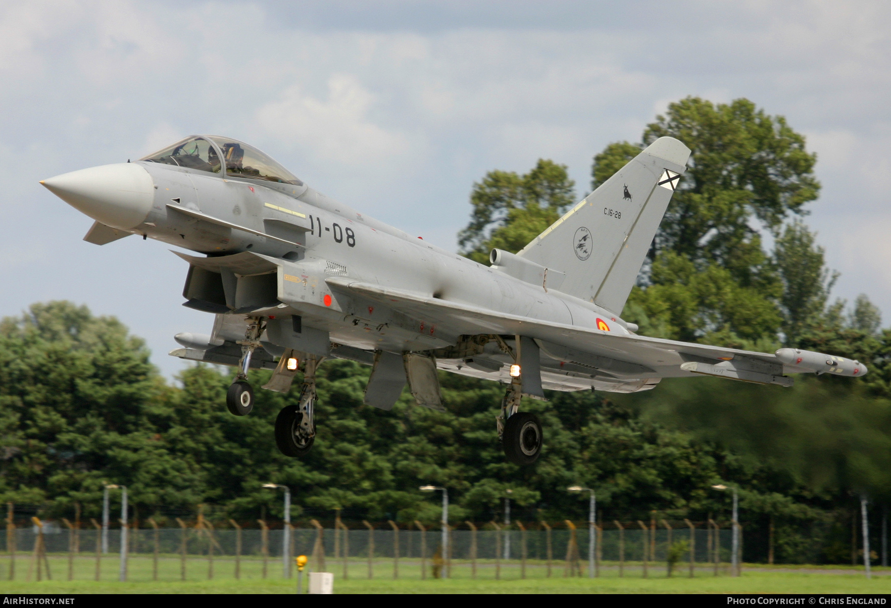 Aircraft Photo of C16-28 | Eurofighter EF-2000 Typhoon S | Spain - Air Force | AirHistory.net #149535