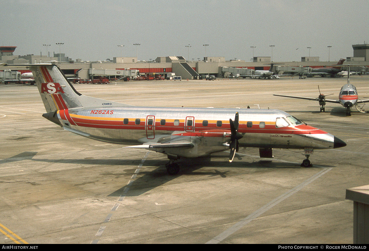 Aircraft Photo of N262AS | Embraer EMB-120RT Brasilia | ASA - Atlantic Southeast Airlines | AirHistory.net #149542