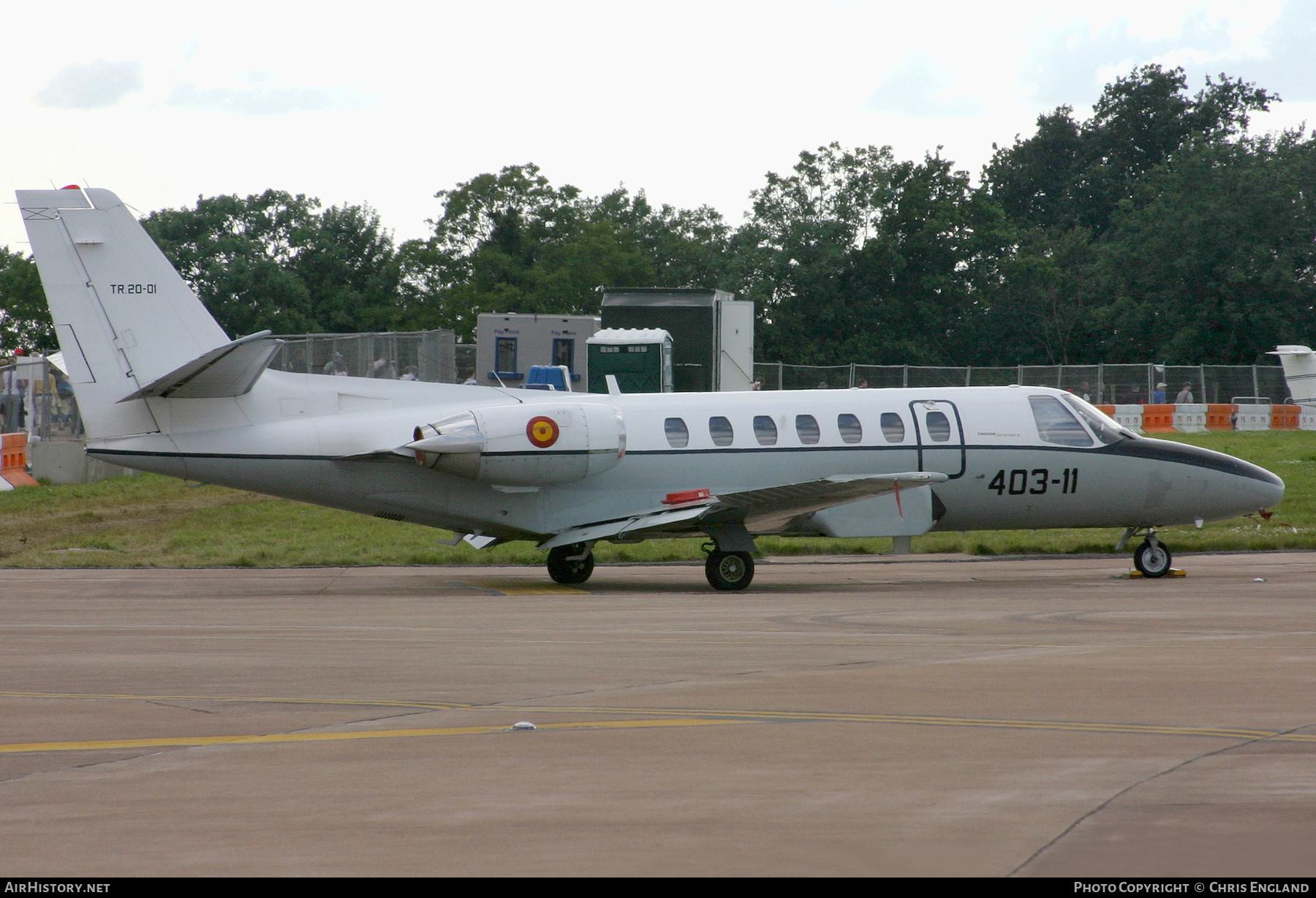 Aircraft Photo of TR.20-01 | Cessna 560 Citation V | Spain - Air Force | AirHistory.net #149549