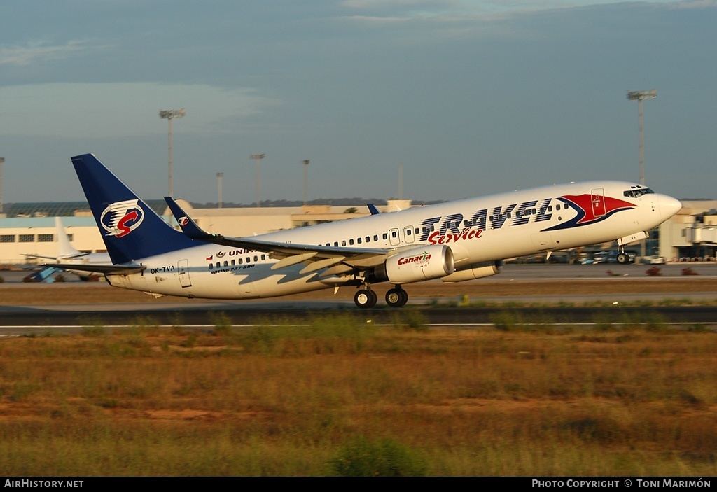 Aircraft Photo of OK-TVA | Boeing 737-86N | Travel Service | AirHistory.net #149599