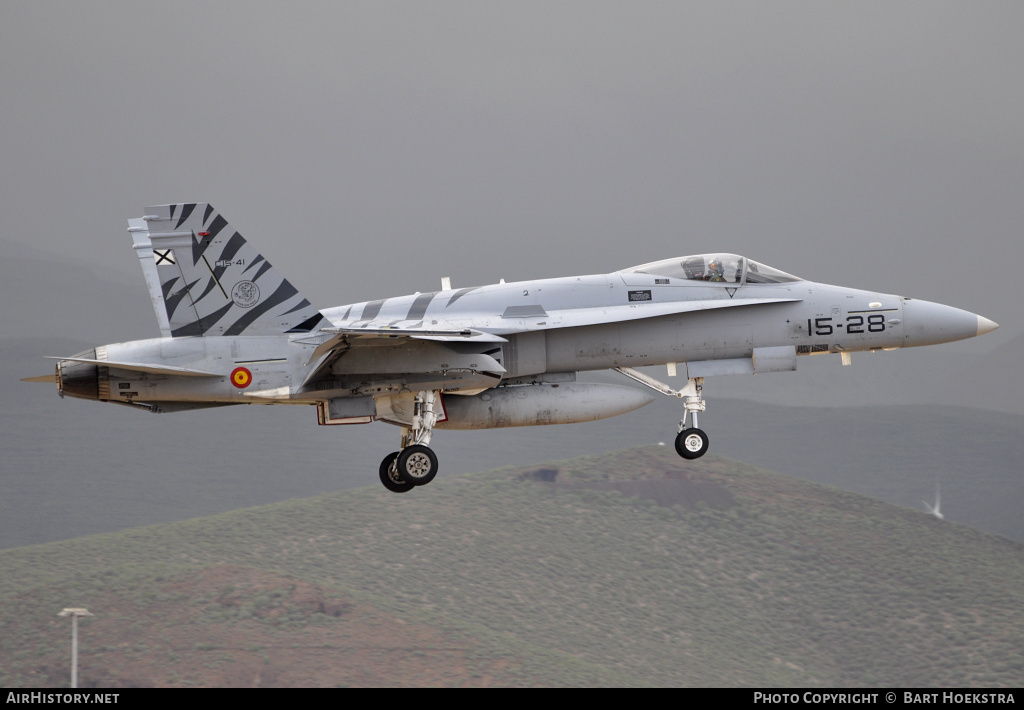 Aircraft Photo of C.15-41 | McDonnell Douglas EF-18A Hornet | Spain - Air Force | AirHistory.net #149626