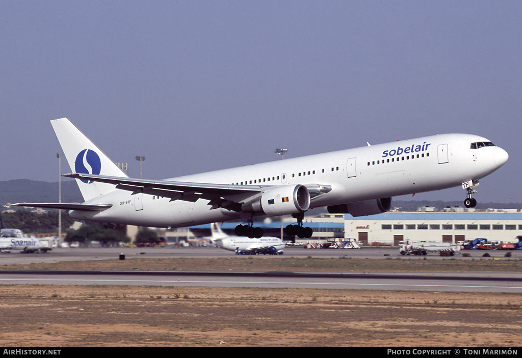 Aircraft Photo of OO-STF | Boeing 767-328/ER | Sobelair | AirHistory.net #149627