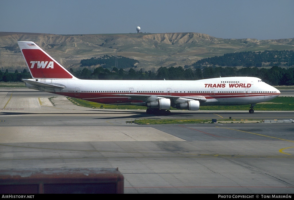 Aircraft Photo of N305TW | Boeing 747-284B | Trans World Airlines - TWA | AirHistory.net #149629