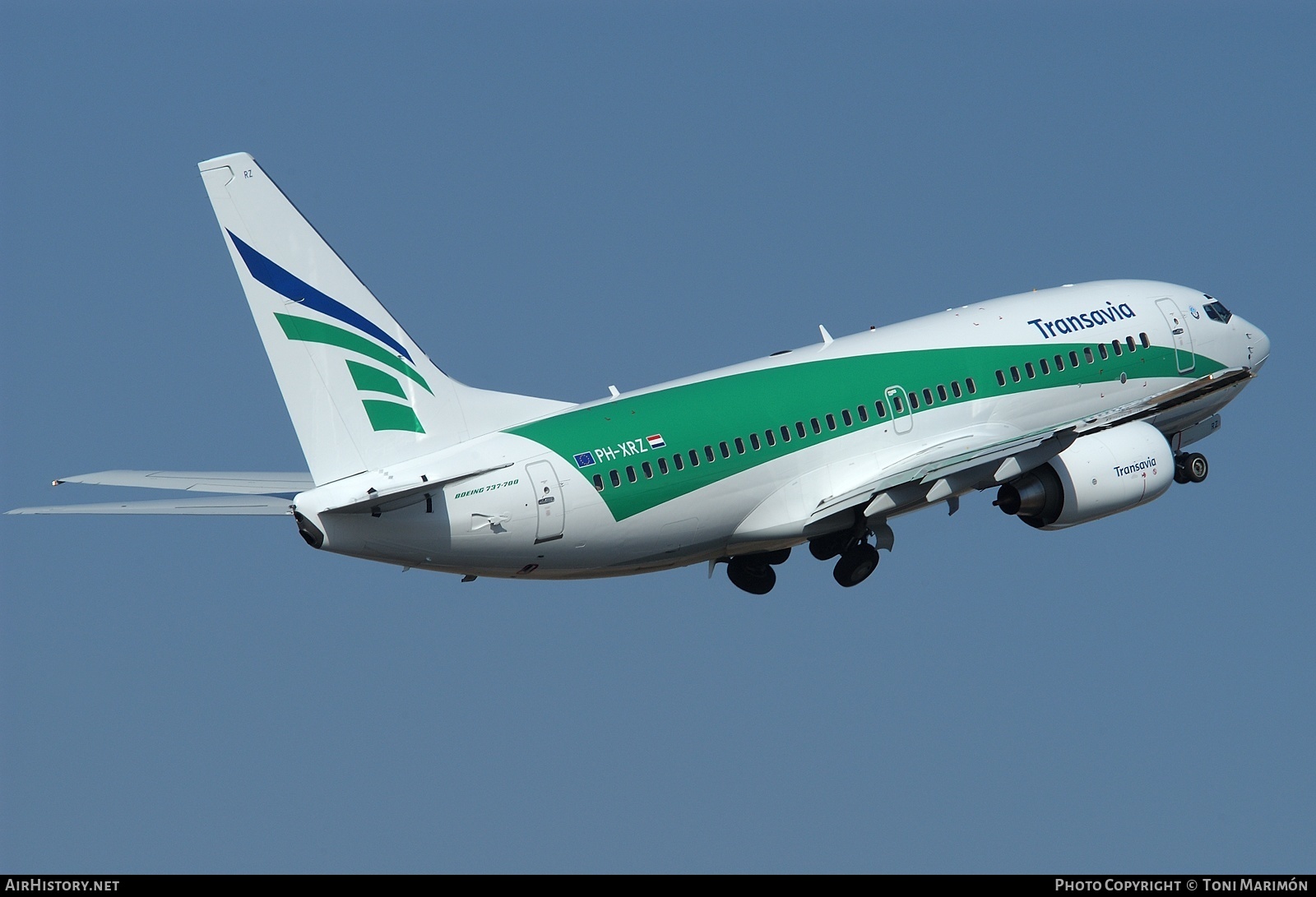 Aircraft Photo of PH-XRZ | Boeing 737-7K2 | Transavia | AirHistory.net #149634