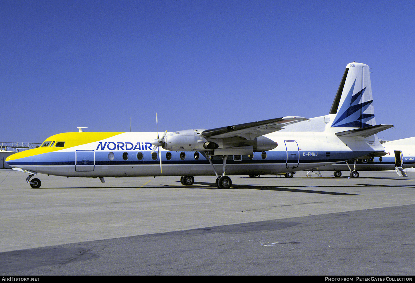 Aircraft Photo of C-FNAJ | Fairchild Hiller FH-227E | Nordair | AirHistory.net #149669