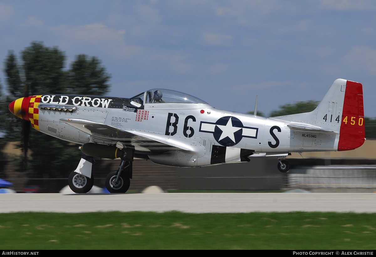 Aircraft Photo of N451MG / NL451MG / 414450 | North American P-51D Mustang | USA - Air Force | AirHistory.net #149720