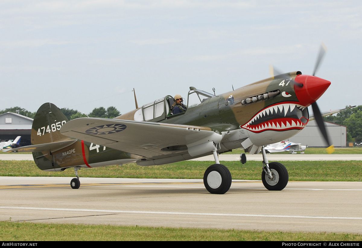 Aircraft Photo of N40PE / NX40PE / 474850 | Curtiss P-40E Warhawk | USA - Air Force | AirHistory.net #149765