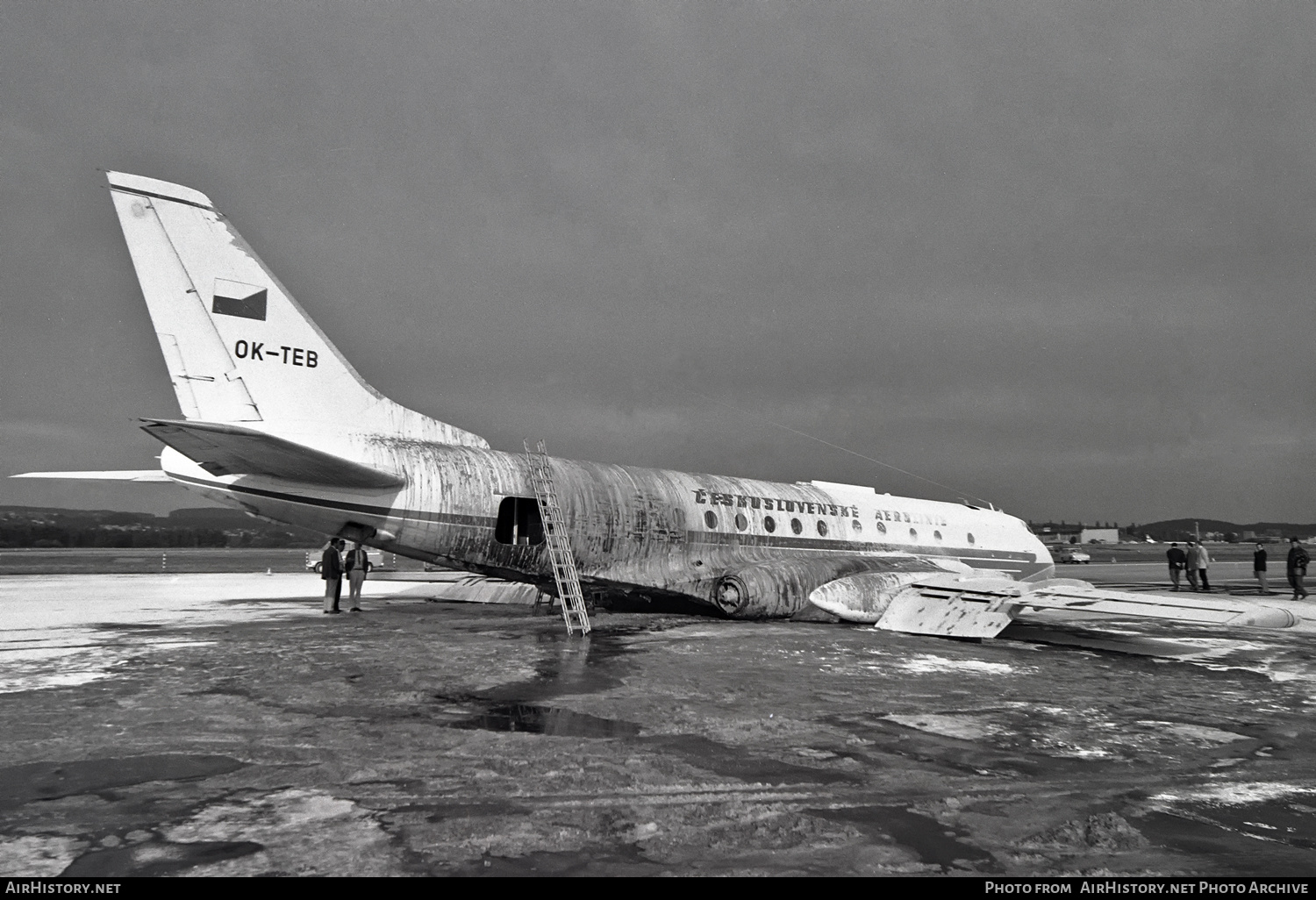 Aircraft Photo of OK-TEB | Tupolev Tu-124V | ČSA - Československé Aerolinie - Czechoslovak Airlines | AirHistory.net #149799