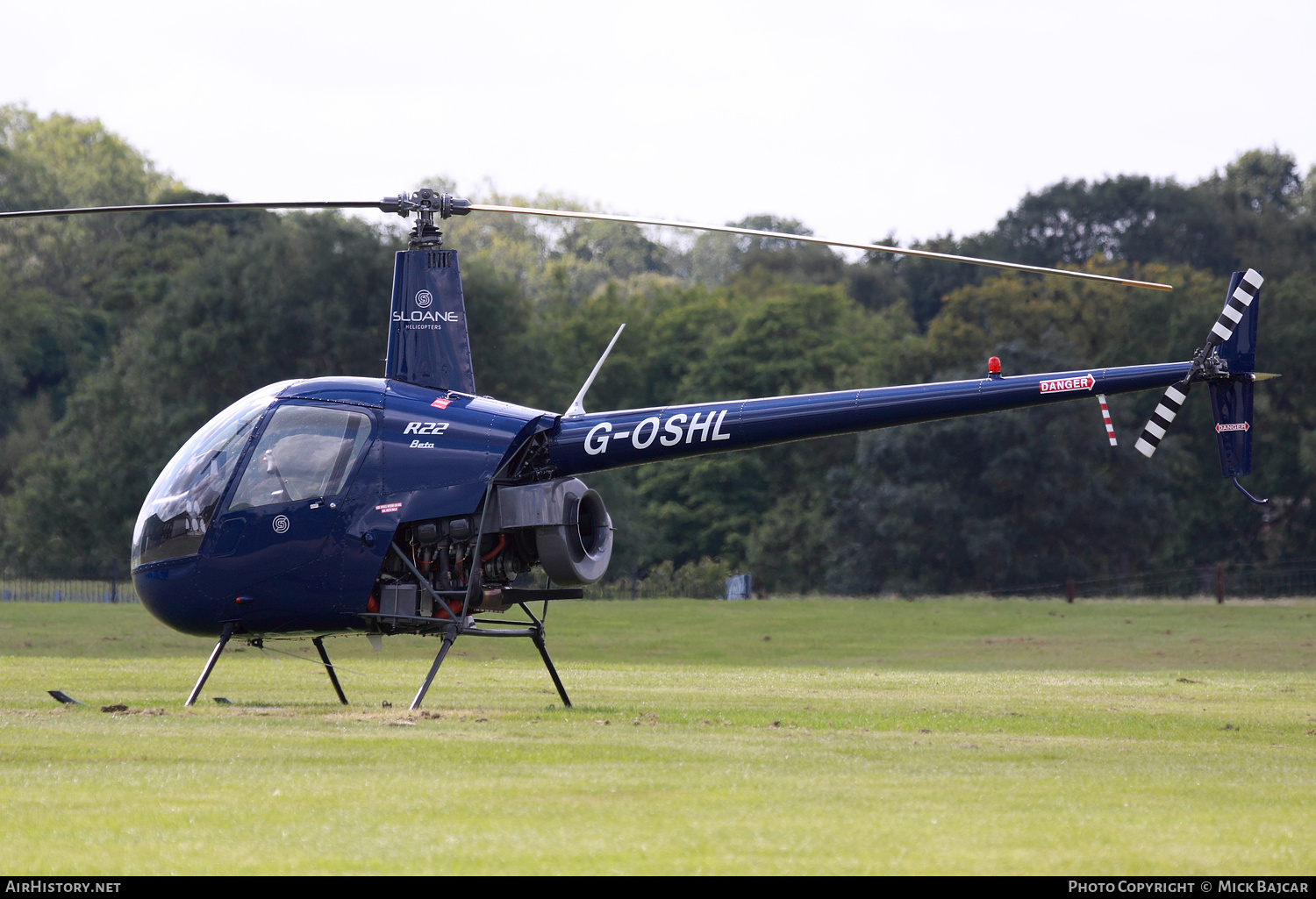 Aircraft Photo of G-OSHL | Robinson R-22 Beta | Sloane Helicopters | AirHistory.net #149826