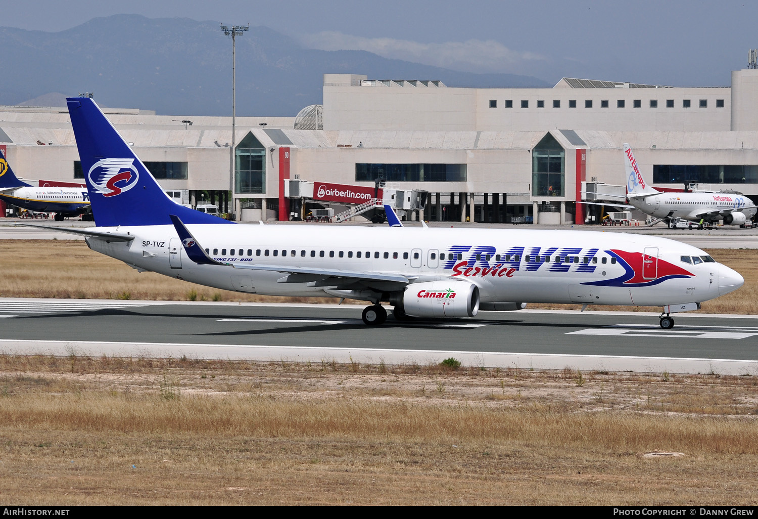 Aircraft Photo of SP-TVZ | Boeing 737-8BK | Travel Service | AirHistory.net #149896