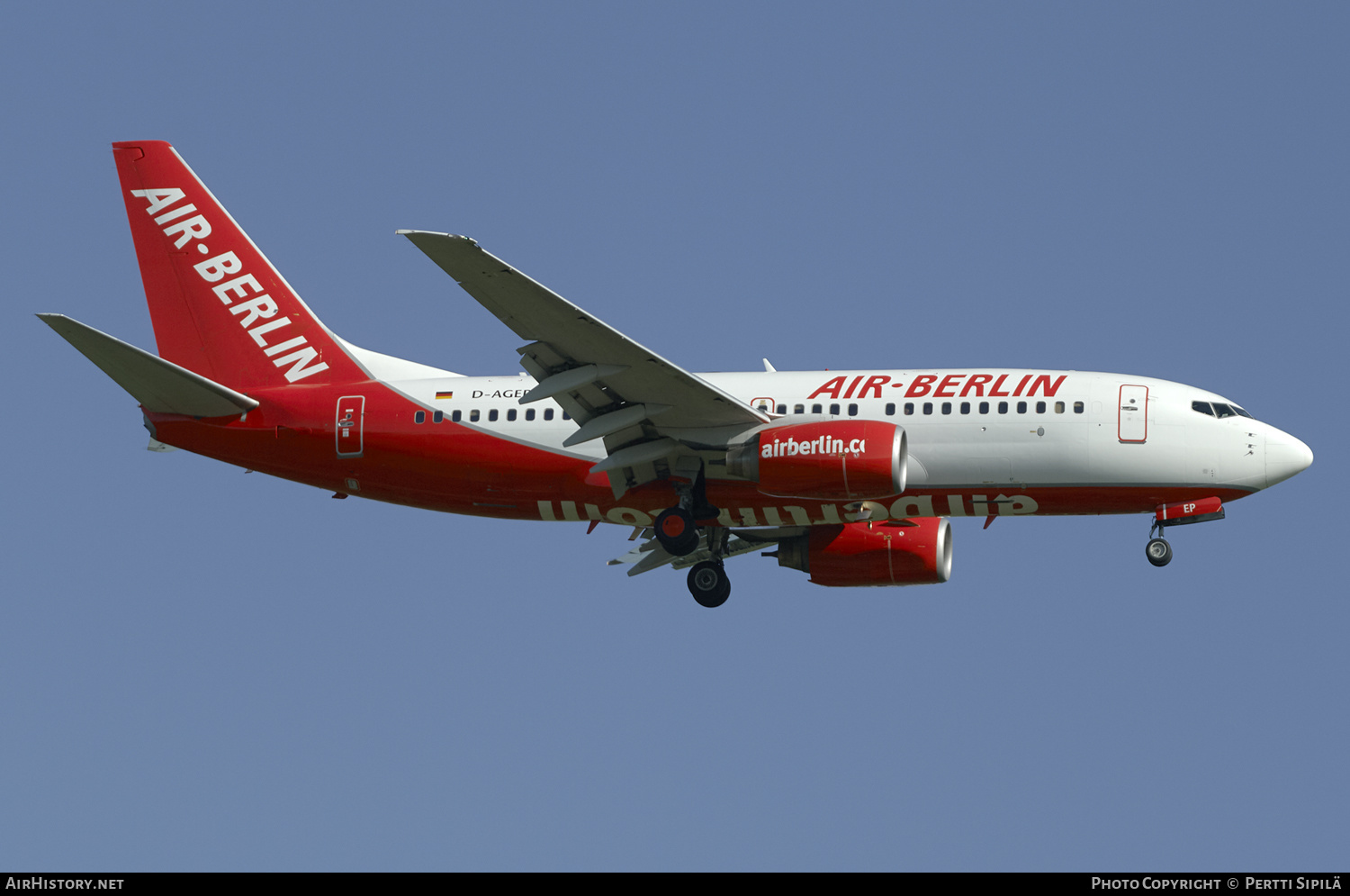 Aircraft Photo of D-AGEP | Boeing 737-75B | Air Berlin | AirHistory.net #149971