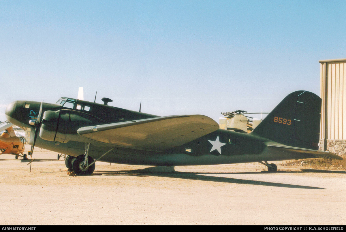 Aircraft Photo of 38-593 / 8593 | Douglas B-18B Bolo | USA - Air Force | AirHistory.net #150060