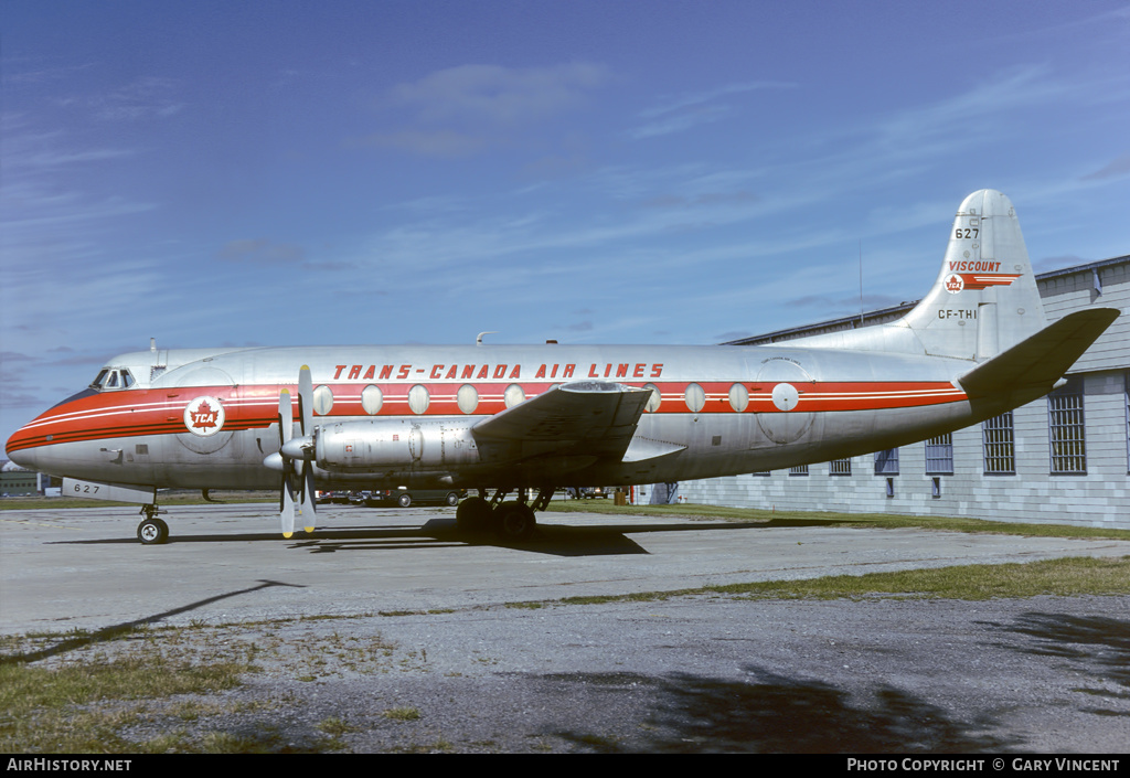 Aircraft Photo of CF-THI | Vickers 757 Viscount | Trans-Canada Air Lines - TCA | AirHistory.net #150073