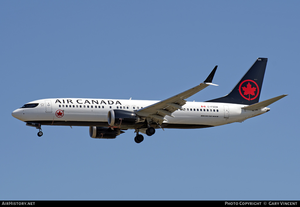 Aircraft Photo of C-FSDW | Boeing 737-8 Max 8 | Air Canada | AirHistory.net #150075