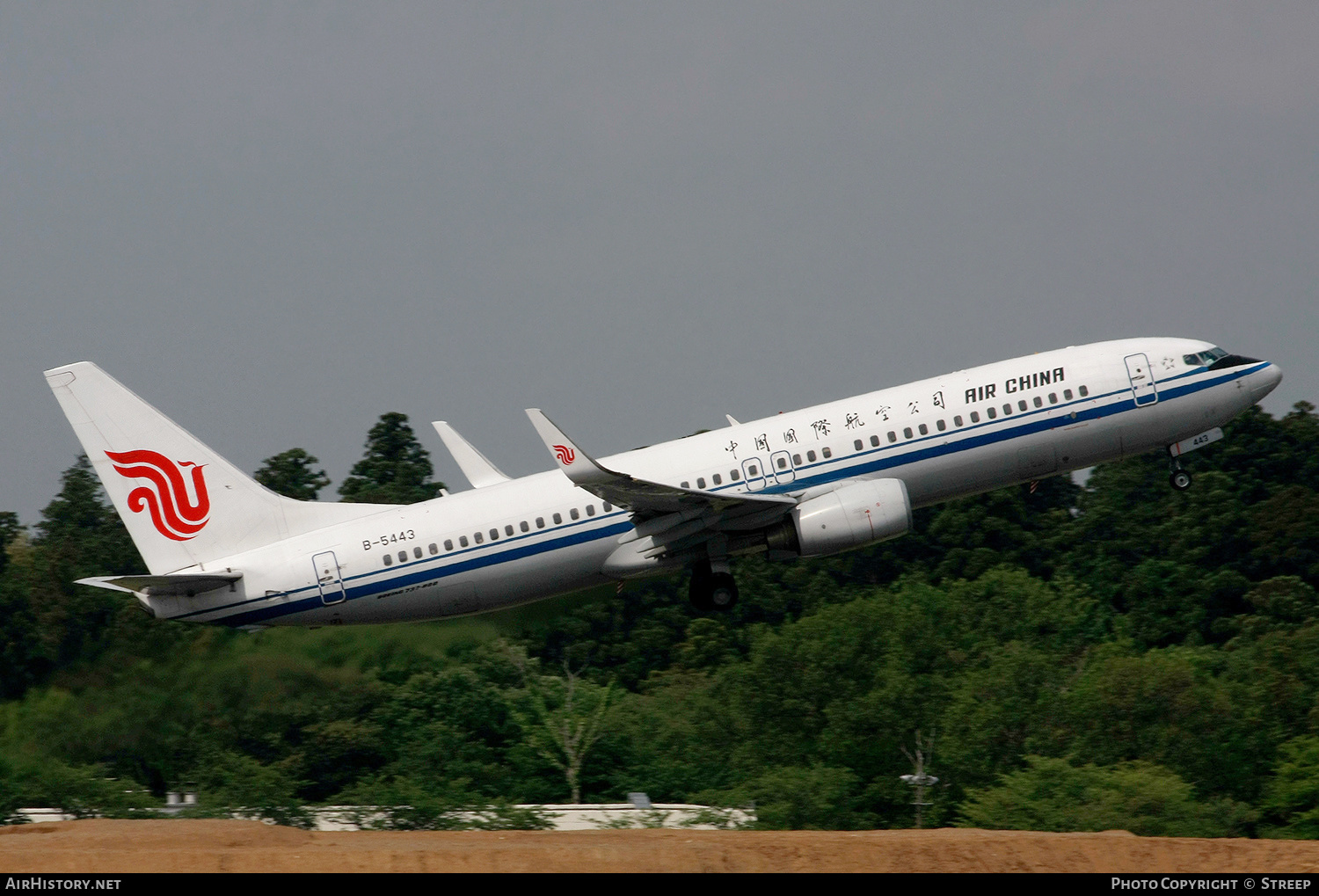 Aircraft Photo of B-5443 | Boeing 737-89L | Air China | AirHistory.net #150098