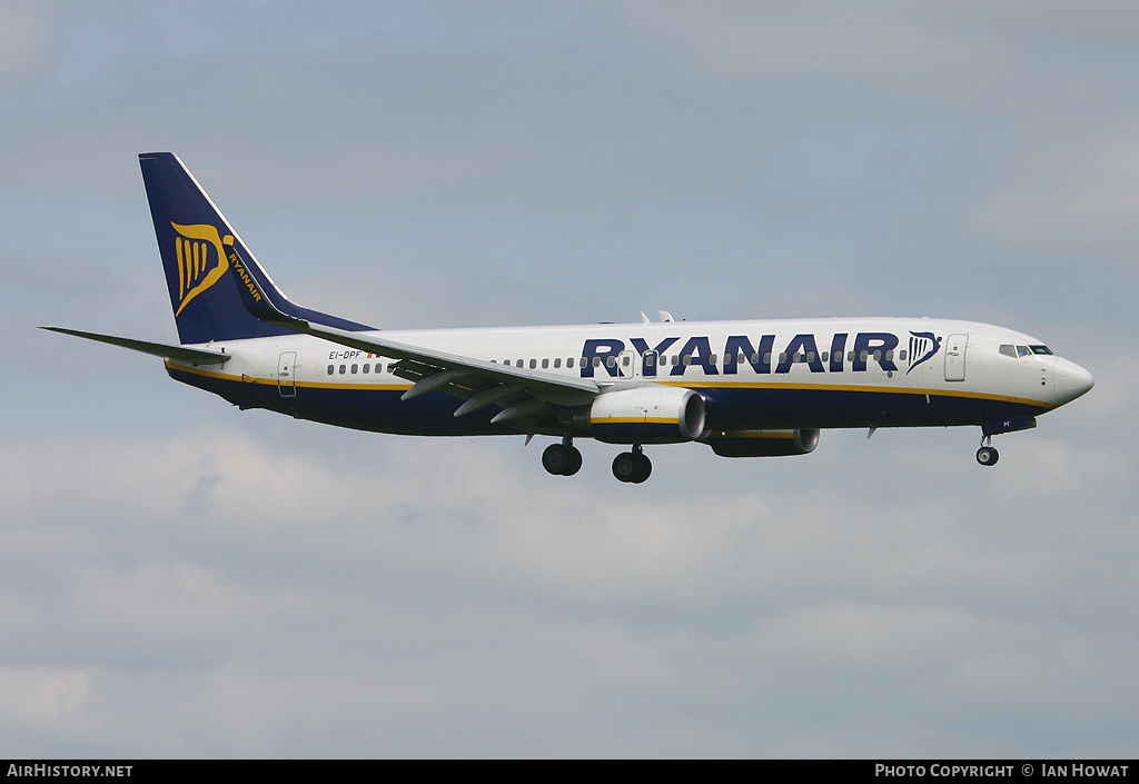 Aircraft Photo of EI-DPF | Boeing 737-8AS | Ryanair | AirHistory.net #150150