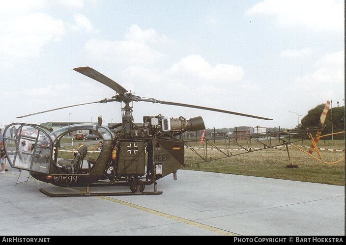 Aircraft Photo of 7511 | Sud SE-3130 Alouette II | Germany - Army | AirHistory.net #150162