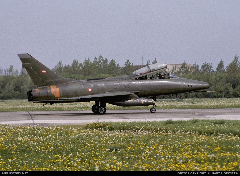 Aircraft Photo of GT-996 | North American TF-100F Super Sabre | Denmark - Air Force | AirHistory.net #150166