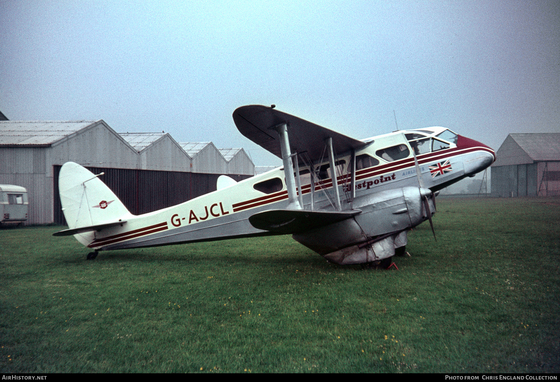 Aircraft Photo of G-AJCL | De Havilland D.H. 89A Dragon Rapide Mk.6 | British Westpoint Airlines | AirHistory.net #150193