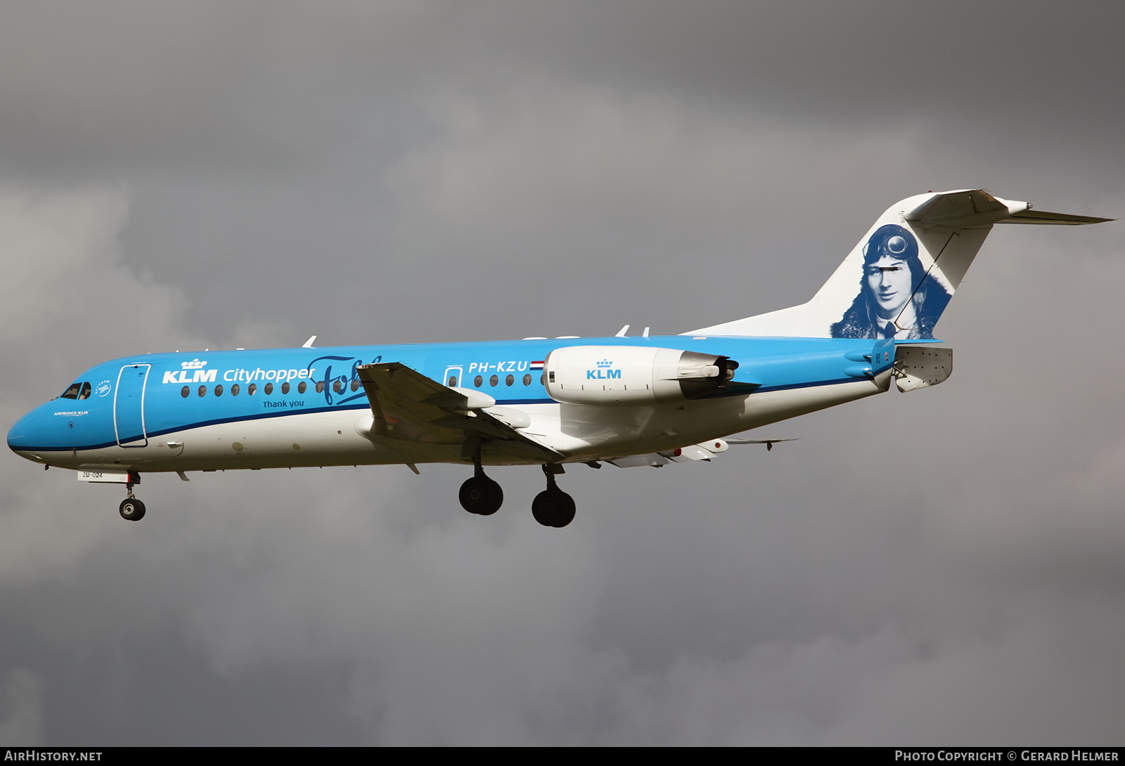 Aircraft Photo of PH-KZU | Fokker 70 (F28-0070) | KLM Cityhopper | AirHistory.net #150257