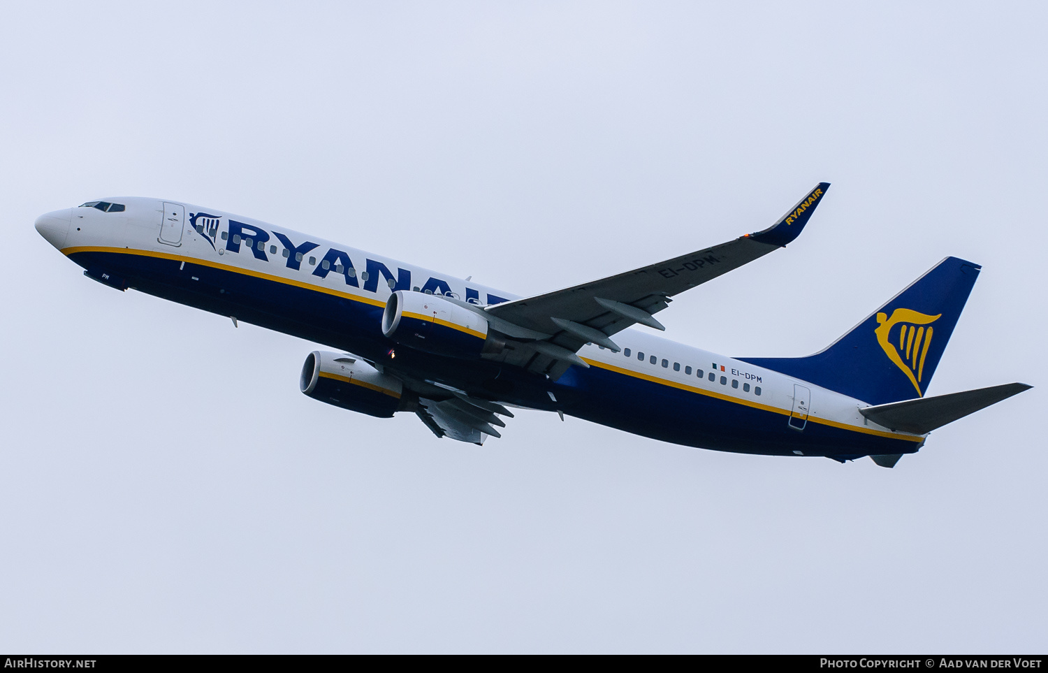 Aircraft Photo of EI-DPM | Boeing 737-8AS | Ryanair | AirHistory.net #150313