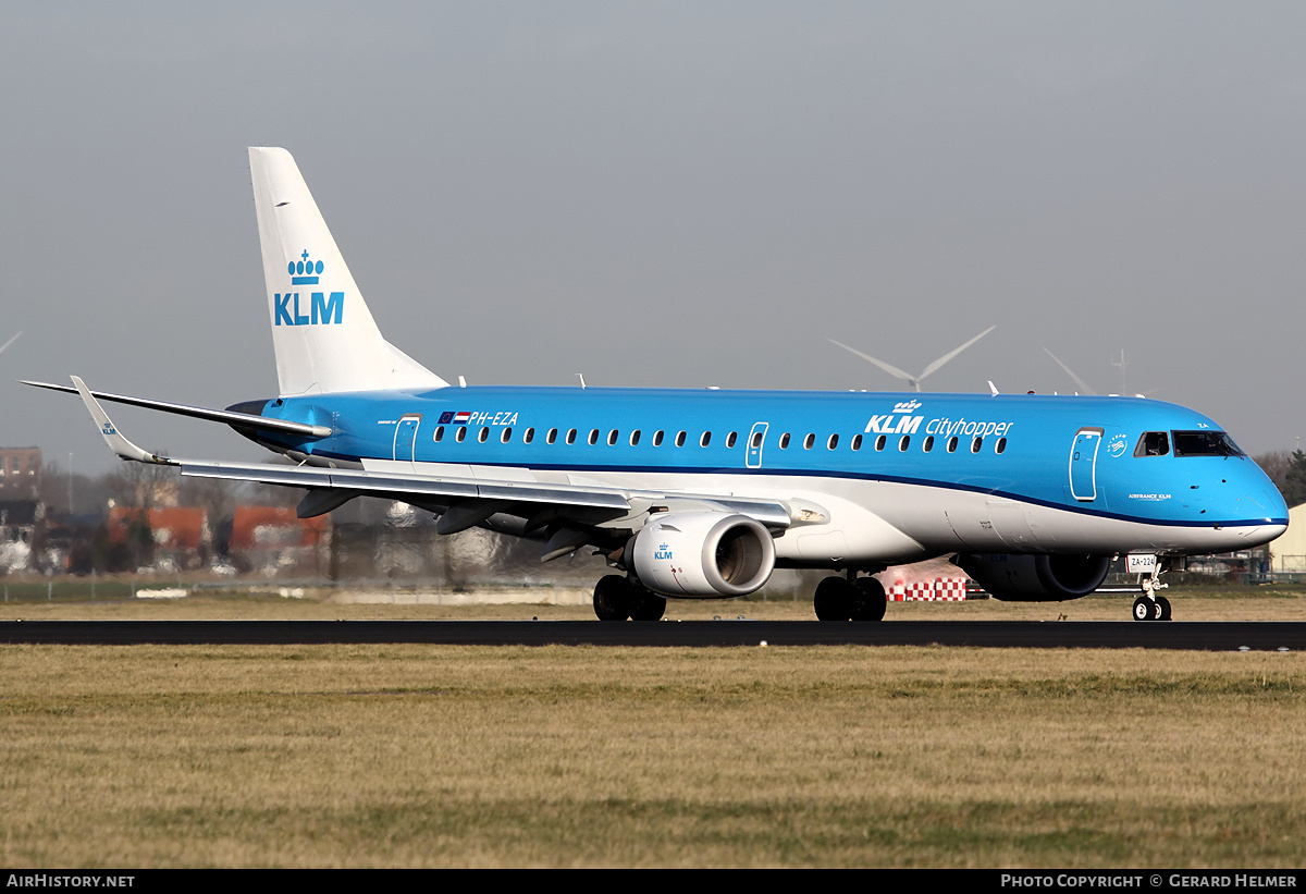 Aircraft Photo of PH-EZA | Embraer 190STD (ERJ-190-100STD) | KLM Cityhopper | AirHistory.net #150351