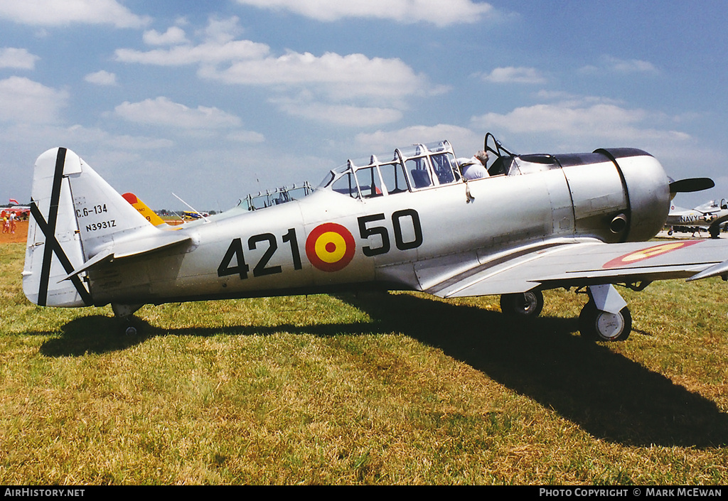 Aircraft Photo of N3931Z / C6-134 | North American SNJ-5 Texan | Spain - Air Force | AirHistory.net #150379